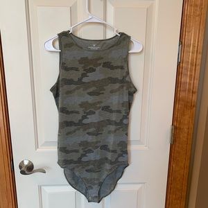 American Eagle Green Camo Body Suit